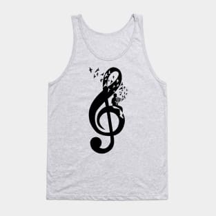Treble Clef - French Horn Tank Top